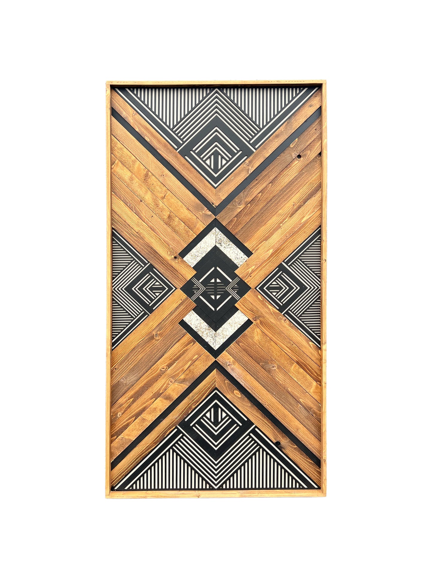 Classic Mixed with Modern Wood Mosaic Art: Continuum