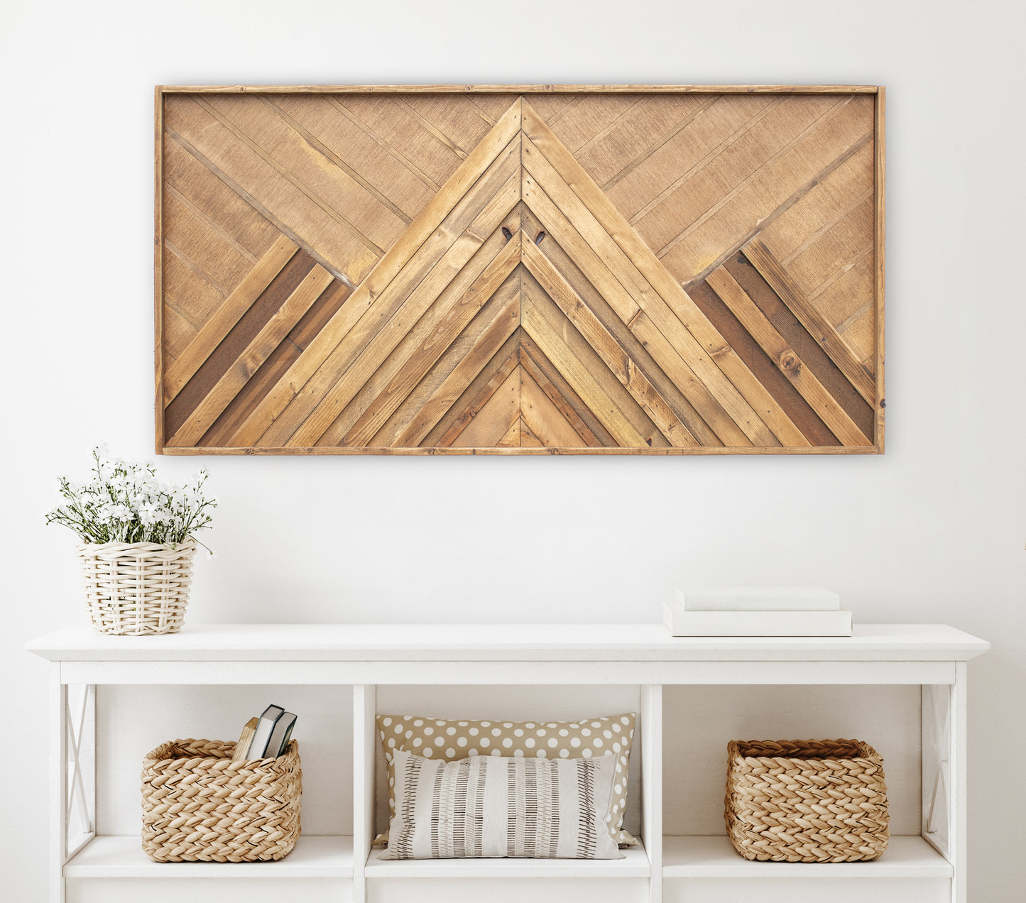 Classic Wood Mosaic Art: Sequoia 2x4