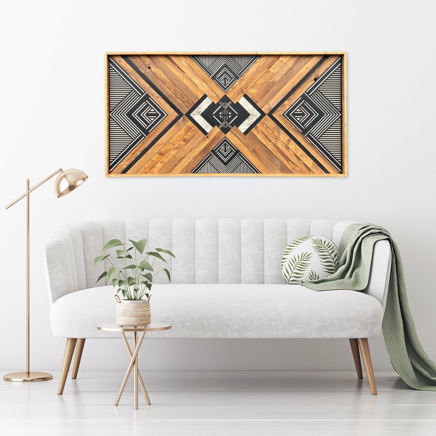 Classic Mixed with Modern Wood Mosaic Art: Continuum