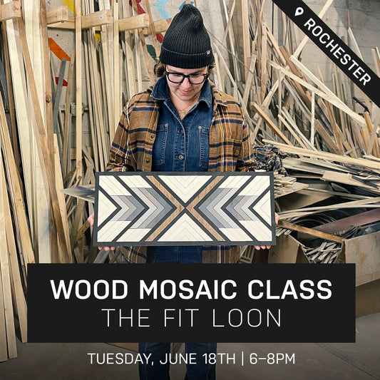 Quill Wood Mosaic Class at The Fit Loon | June 18 @ 6pm