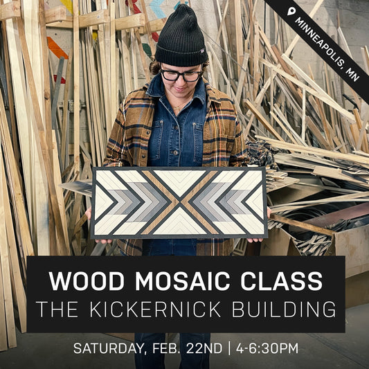 Quill Wood Mosaic Class at Kickernick Building | Feb. 22nd @ 4pm | Minneapolis, MN