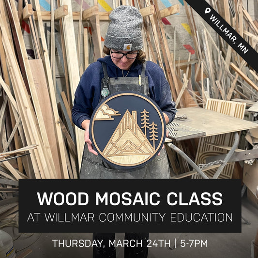 Voyage Wood Mosaic Class at Willmar Community Education | March 24th @ 5pm | Willmar, MN