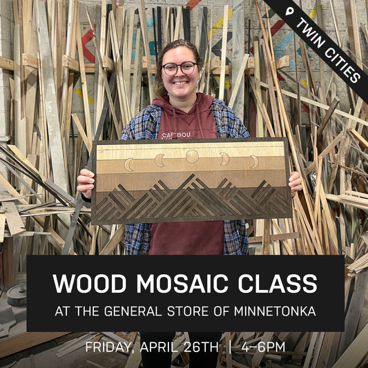 Jericho Wood Mosaic Class at the General Store Of Minnetonka | April 26th @ 4pm