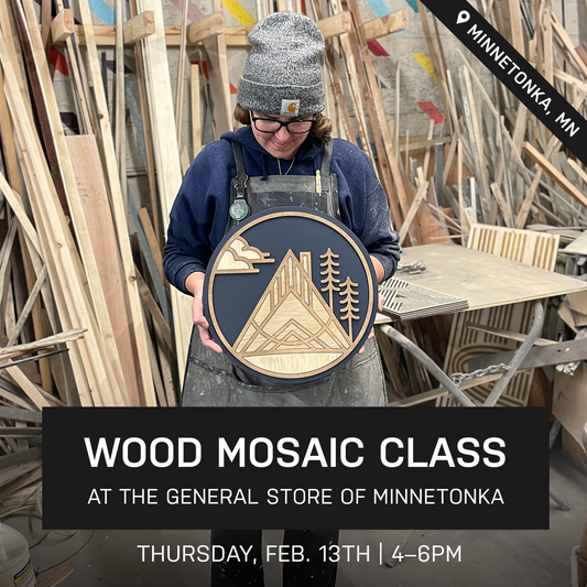 Voyage Wood Mosaic Class at the General Store Of Minnetonka | February 13th @ 4pm | Minnetonka, MN