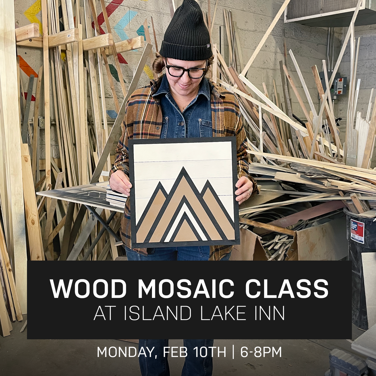 Summit Wood Mosaic Class at Island Lake Inn | Feb. 10th @ 6pm | Duluth, MN