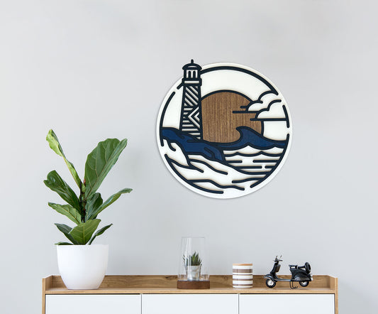 Wood Mosaic Kit: Lighthouse
