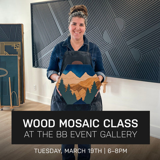 Venture Wood Mosaic Class at the BB Event Gallery | March 19th @ 6pm