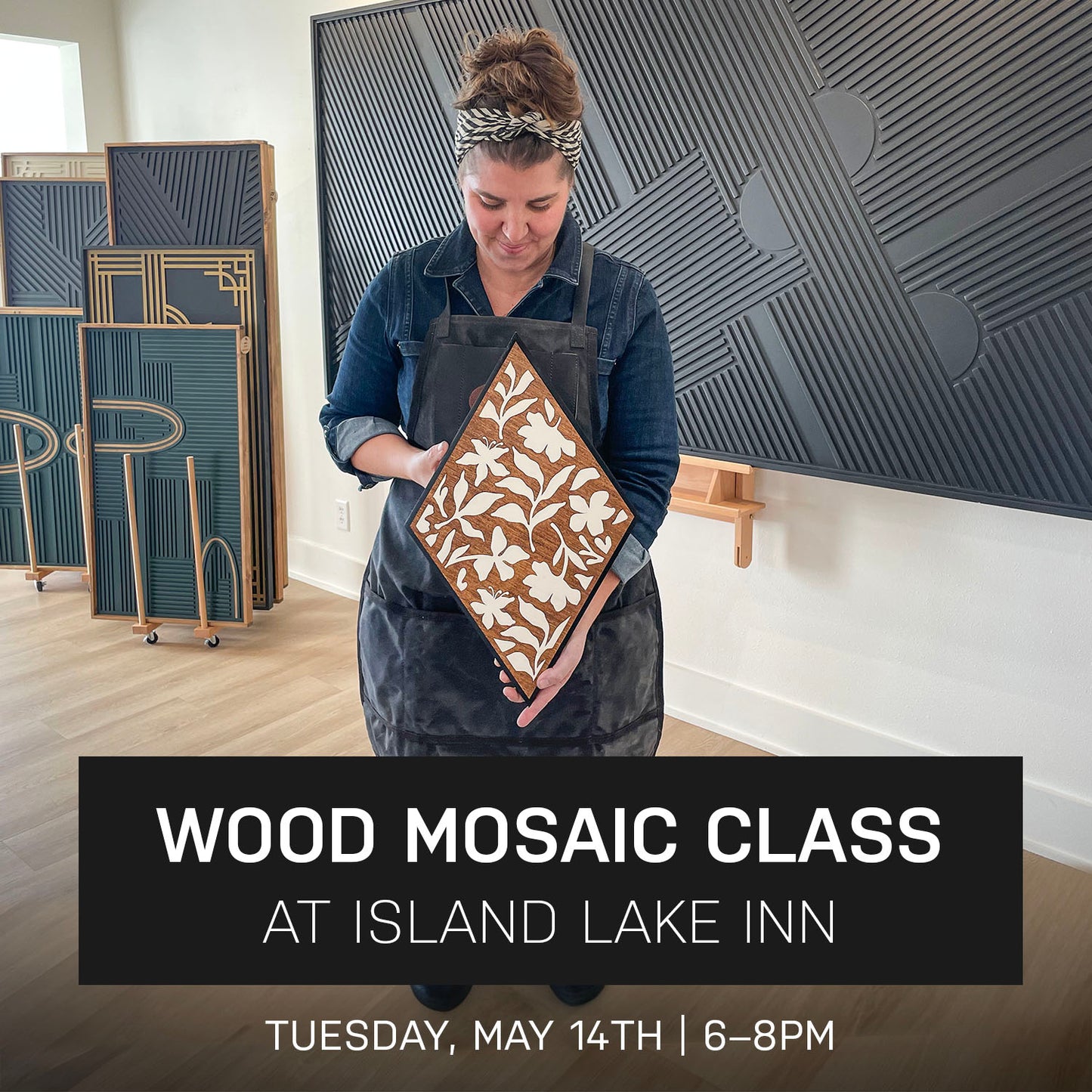 Bloom Wood Mosaic Class at Island Lake Inn | May 14th @ 6pm