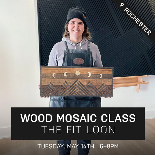 Jericho Wood Mosaic Class at The Fit Loon | May 14th @ 6pm
