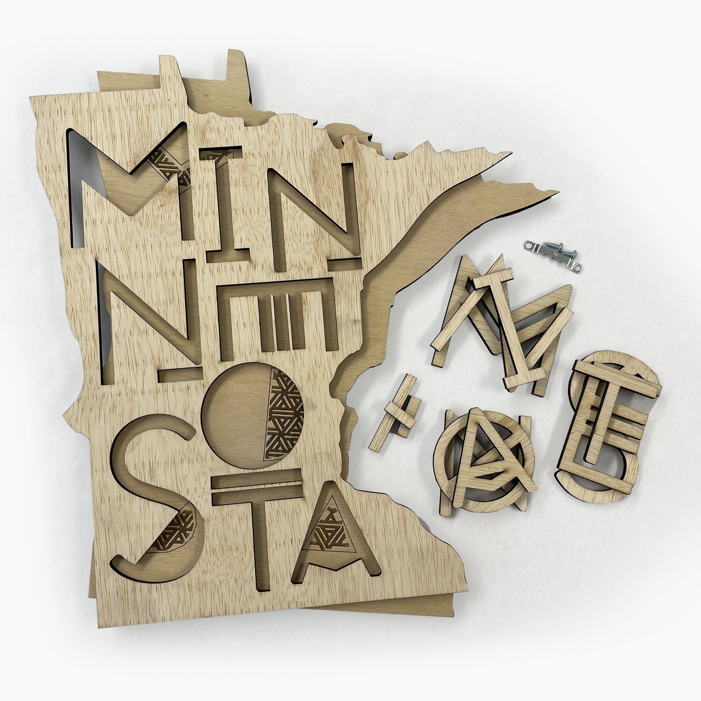 Wood Mosaic Kit: Modern Minnesota