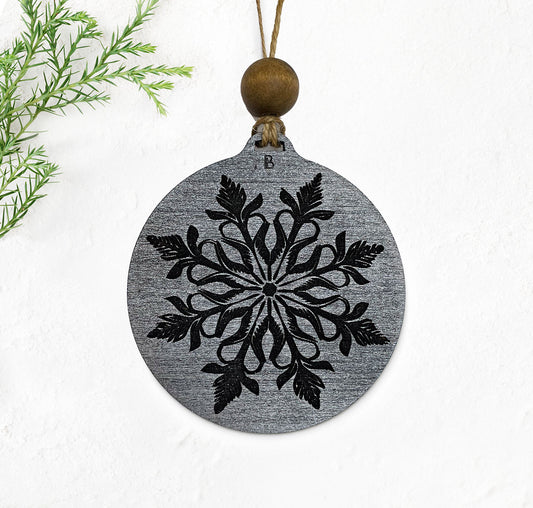 Ornament: Silver Snowflake