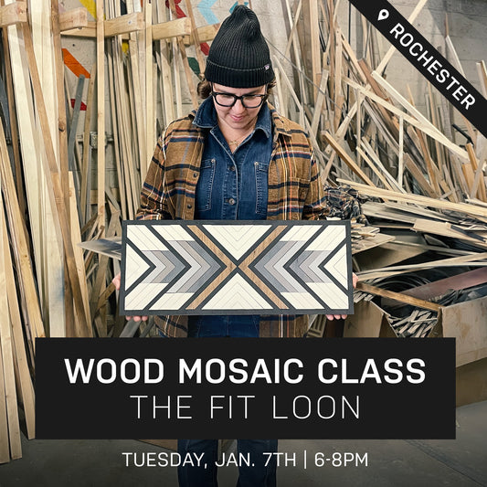 Quill Wood Mosaic Class at The Fit Loon | Jan. 7th @ 6pm | Rochester, MN