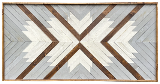 Classic Wood Mosaic Art: Ace