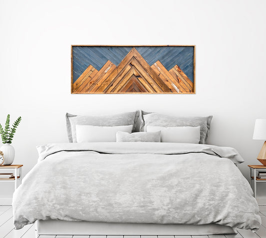 Classic Wood Mosaic Art: Big Sky