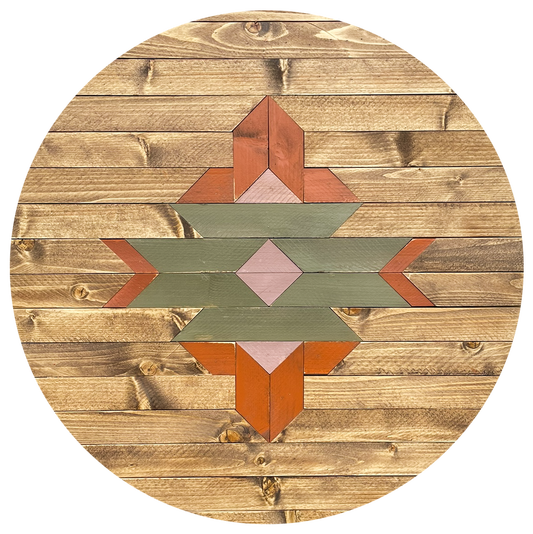 Classic Wood Mosaic Art: Harper